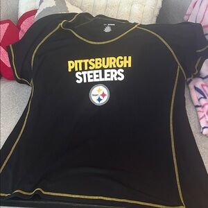 Pittsburgh Steelers womens Black T-Shirt